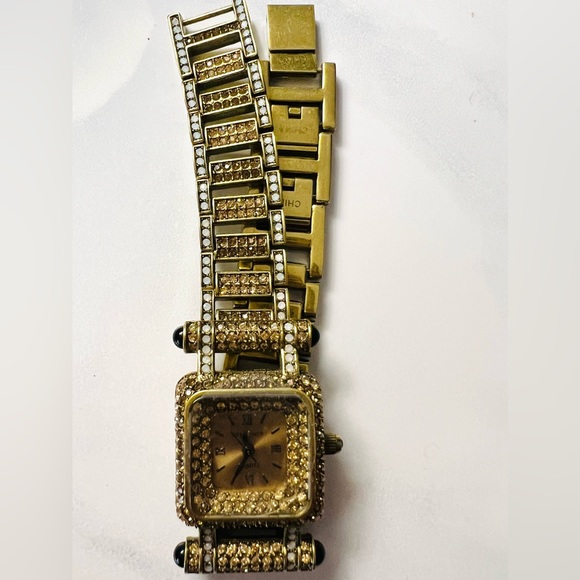 Heidi Daus “Timeless Beauty” Crystal Link Bracelet Swarovski Crystals Watch - Picture 6 of 13